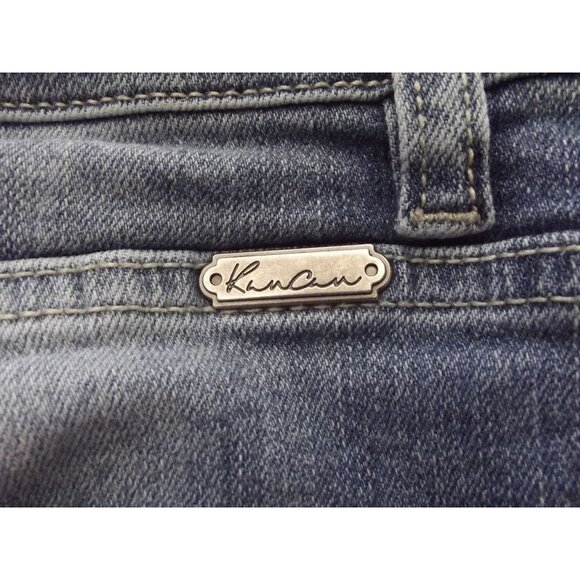 Kancan Jeans 29 x 27" Crop distressed skinny High Rise raw frayed hem destroyed - Picture 9 of 9